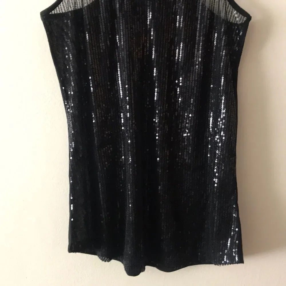 Forever 21 Sequins Tank Top Size S